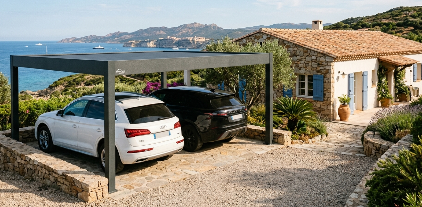 Installation d'un carport design sur mesure et pas cher à Marseille 13007