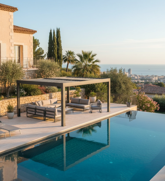 Installer une pergola bioclimatique aluminium sur mesure pour terrasse à Marseille
