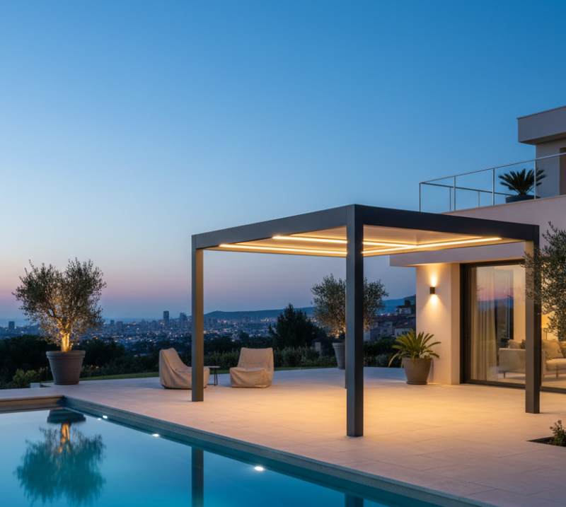 Pergola bioclimatique : profiter de son extérieur toute l’année à Marseille